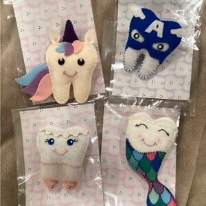 Handcrafted Tooth Fairy Pillows CHOOSE ONE w/ certificate
